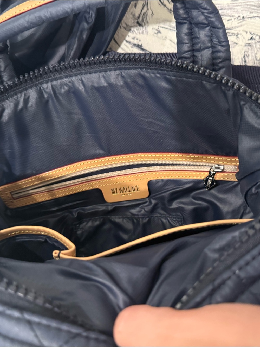 MZ Wallace Navy Small Sutton Deluxe NWOT - Picture 11 of 14